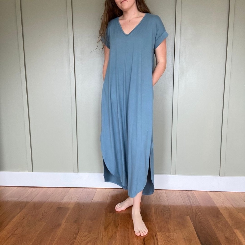 Over-sized T-shirt Dress with Pockets